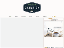 Tablet Screenshot of cooklikeachampion.com